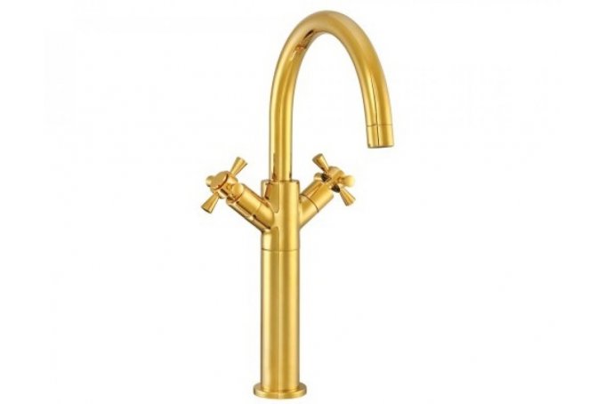 Quadrille Lavabo Yüksek Altın / 1